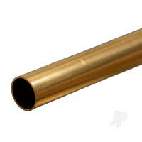 Brass Round Tube, 10 x 300mm .45mm Wall