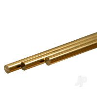 Brass Round Rod, 4mm x 300mm (3 pcs)