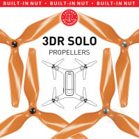 9x4.5 3MR SL 3 Blade Propeller C Set Orange, Built in Nut for 3DR SOLO (4 pcs)