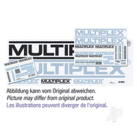 Sticker Set MULTIPLEX-Logo Black/White/Silver 3