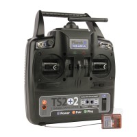 TS2+2 2.4GHz 2-Channel Stick Transmitter with 2 Aux Channels with 6-Channel Rx