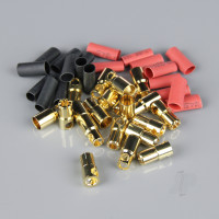 6.0mm Gold Connector Pairs including Heat Shrink (10 pcs)