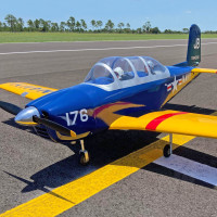T-34C Turbo Mentor (20-22cc / 8s-9s) 1.9m / 75in, Blue with Electric Retracts