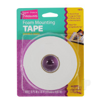Foam Mounting Tape, Double-Sided (19mm x 4.87m)