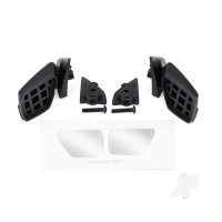Side mirrors (left & right)/ mirror mounts (left & right)/ 3x14mm BCS (2) (attaches to #10111 body)