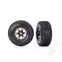 Wheels & Tyres, Assembled, Glued (Ford Raptor R Black Chrome wheels, BFGoodrich All-Terrain T/A KO2 Tyres, foam inserts) (2) (2WD front)