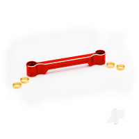 Drag link, steering, 6061-T6 aluminium (Red-anodised)