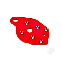Plate, motor, 6061-T6 aluminium (Red-anodised)