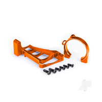 Motor mounts (front & rear) (Orange-anodised 6061-T6 aluminium) / 3x10mm CCS (with threadlock) (4) / 4x12mm BCS (with threadlock) (2) (for use with #3461 motor)