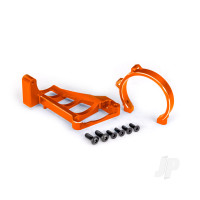 Motor mounts (front & rear) (Orange-anodised 6061-T6 aluminium) / 3x10mm CCS (with threadlock) (4) / 4x12mm BCS (with threadlock) (2) (for use with #3483 motor)