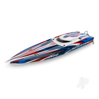 Spartan SR 1:10 36in Race Boat, Red (+ TQi 2-ch, TSM, VXL-6s marine, Velineon 540XL, Self Righting)