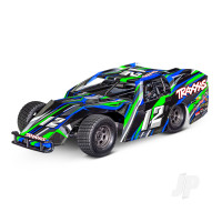 Slash Modified 1:10 2WD RTR Dirt Oval Racer, Green (+ TQ 2-ch, BL-2S, 3300Kv, 2S LiPo, USB-C Charger)