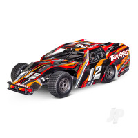 Slash Modified 1:10 2WD RTR Dirt Oval Racer, Orange (+ TQ 2-ch, BL-2S, 3300Kv, 2S LiPo, USB-C Charger)