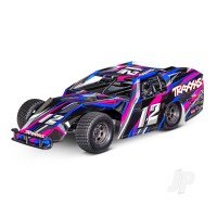Slash Modified 1:10 2WD RTR Dirt Oval Racer, Pink (+ TQ 2-ch, BL-2S, 3300Kv, 2S LiPo, USB-C Charger)