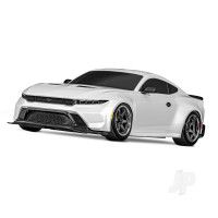 4-Tec Drift 2024 Ford Mustang 1:10 2WD RTR Drift Car, White (+ TQi 3-ch, XL-5, Titan Drift 21T, Clipless Body)