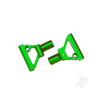 Suspenion arms, lower, front, 6061-T6 aluminium (Green-anodised) (left & right)/ 2.5x5mm BCS (with threadlock) (2 pcs)