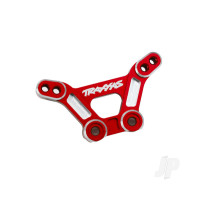 Shock tower, front, 6061-T6 aluminium (Red-anodised) / 3x15mm BCS (with threadlock) (2 pcs)