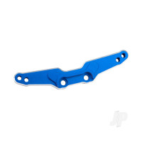Shock tower, rear, 6061-T6 aluminium (Blue-anodised) / 3x15mm BCS (with threadlock) (2 pcs)