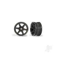 Wheels, 1.9" six spoke (Graphite Grey w/Chrome rim) (front) (2)