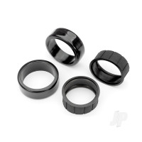 Tyres, 1.9" Drift (2 dots, soft, smooth surfaces)) (front) (2)/ rubber inserts (2)