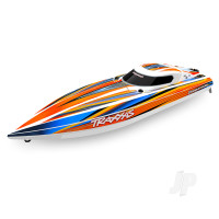Disruptor 4S 1:10 26in Race Boat, Orange (+ TQ 2-ch, VXL-4S Marine, Velineon 540XL, Rapid Right)