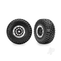 1.4" Black & Chrome Wheels w/ BFG Mud-Terrain Tyres (2)