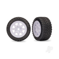 White Front Mini Rally Wheels with Rally Tires (2)
