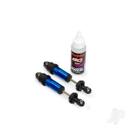 Shocks, GT-Maxx, front, aluminium, blue-anodised (fully assembled w/o springs) (2)