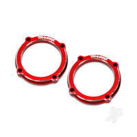 Retainer, LED light pod (red-anodised 6061-T6 aluminium) (2)