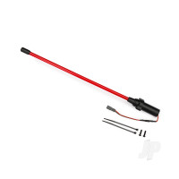 Whip light, LED, red (assembled) (1)/ 3x12mm BCS (2) (replacement for 1 whip light, left or right) (requires #6588X accessory power supply)