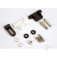 Trim adjustment bracket (inner) / trim adjustment bracket (outer) / trim adjustment lever / 3x16mm shoulder scre with 2.6x 10mm self-tapping screws (4 pcs) / convex and concave trim lever washers / 4x21mm double shoulder scre with brass washers / nuts