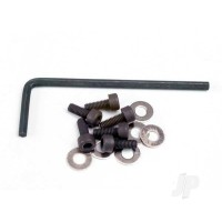 Backplate screws (3x8mm cap-head machine) (6 pcs) / washers (6 pcs) / wrench