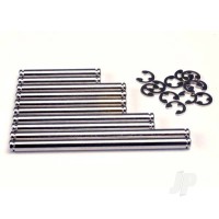 Suspension pin Set, hard Chrome (with E-clips)