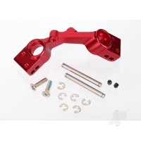 Carriers, stub axle (Red-anodised 6061-T6 aluminium) (Rear) (2 pcs)