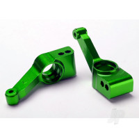 Carriers, stub axle (Green-anodised 6061-T6 aluminium) (Rear) (2 pcs)