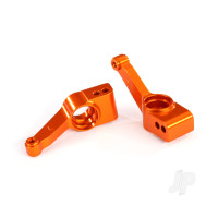Carriers, stub axle (Orange-anodised 6061-T6 aluminium) (Rear) (2 pcs)