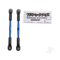 Turnbuckles, aluminium (Blue-anodised), toe links, 61mm (2 pcs) (assembled with rod ends & hollow balls) (fits Stampede) (requires 5mm aluminium wrench #5477)