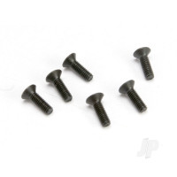 Screws, 2.5x8mm countersunk machine (hex drive) (6 pcs)