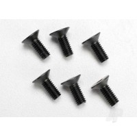 Screws, 4x10mm countersunk machine (hex drive) (6 pcs)