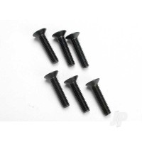 Screws, 4x18mm countersunk machine (hex drive) (6 pcs)