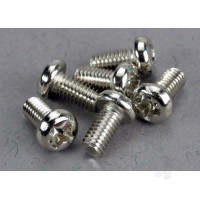 Screws, 3x6mm roundhead machine (6 pcs)