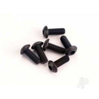 Screws, 3x8mm button-head machine (hex drive) (6 pcs)