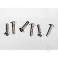 Screws, 3x10 button-head machine (hex drive) (Stainless Steel) (6 pcs)