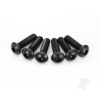 Screws, 4x15mm button-head machine (hex drive) (6 pcs)