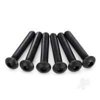 Screws, 4x22mm button-head machine (hex drive) (6 pcs)