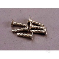 Screws, 3x12mm countersunk self-tapping (6 pcs)