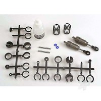 Big Bore shocks (Short) (Hard-anodised & PTFE-coated T6 aluminium) (assembled with TiN shafts with springs) (Front & Rear) (2 pcs) (Note: Assembled with 32mm shafts, 29mm shafts included)