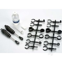 Big Bore shocks (Long) (Hard-anodised & PTFE-coated T6 aluminium) (assembled with TiN shafts) without springs (Front) (2 pcs)
