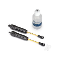 Big Bore shocks (XX-Long) (Hard-anodised & PTFE-coated T6 aluminium) (assembled with TiN shafts) without springs (Rear) (2 pcs)