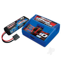Battery & Charger Completer Pack (includes #2970TX iD charger (1pc), #2843X 5800mAh 7.4V 2-cell 25C LiPo battery (1pc) (for UK)